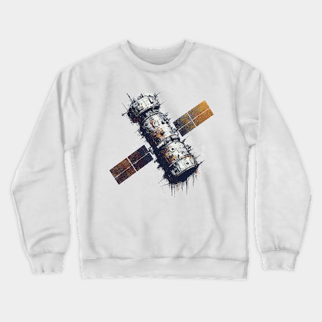 Satellite Crewneck Sweatshirt by Vehicles-Art